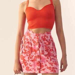 Maeve Scalloped Button-Front Skirt - NWT - Size 4